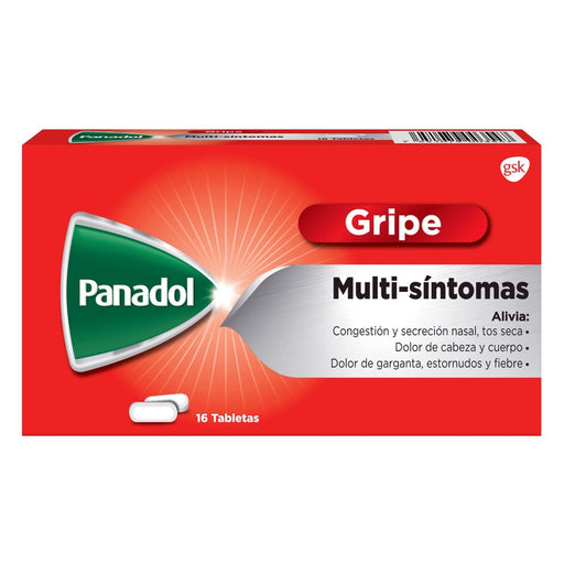 Panadol Multi-Sintomas Nf Caja X 16 Tab. - Farmacias Arrocha