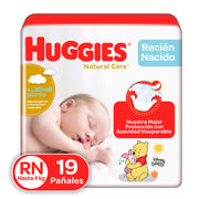 Pañales Huggies Natural Care Etapa 0/Recién Nacido 19U - Farmacias Arrocha