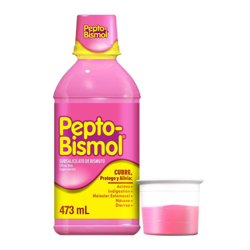 Pepto-Bismol Suspensión Sabor Original 473 Ml - Alivio Para El Malestar Estomacal - Farmacias Arrocha