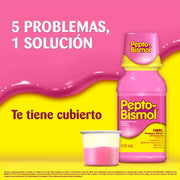 Pepto-Bismol Suspensión Sabor Original 473 Ml - Alivio Para El Malestar Estomacal - Farmacias Arrocha