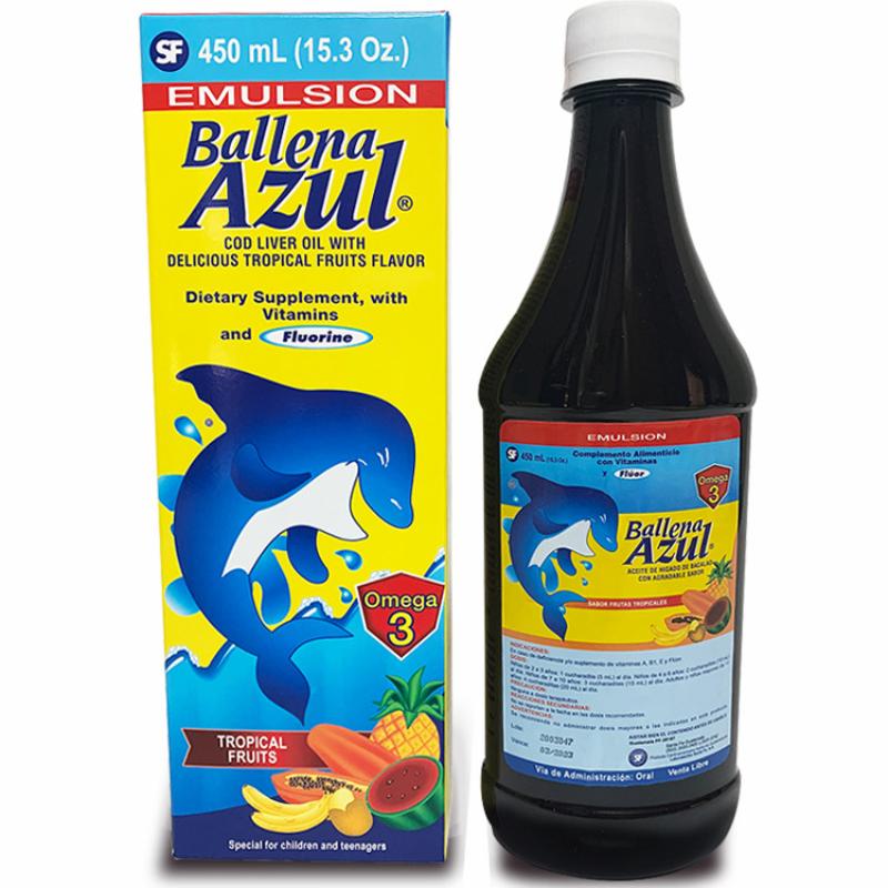 Ballena Azul Emulsion Frutas 450Ml - Farmacias Arrocha