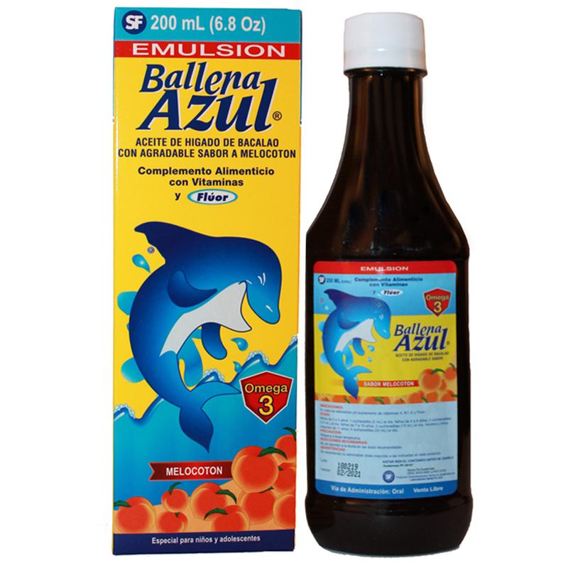 Ballena Azul Emulsion Melocoton 200Ml - Farmacias Arrocha