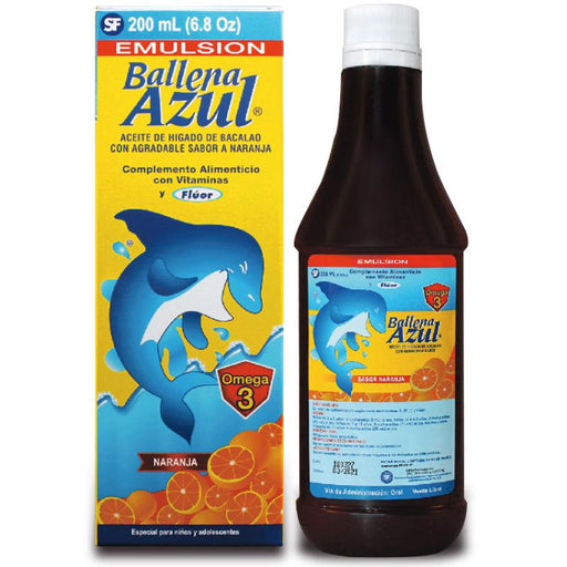 Ballena Azul Emulsion Naranja 200Ml - Farmacias Arrocha