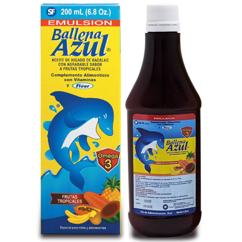 Ballena Azul Emulsion Frutas 200 Ml - Farmacias Arrocha