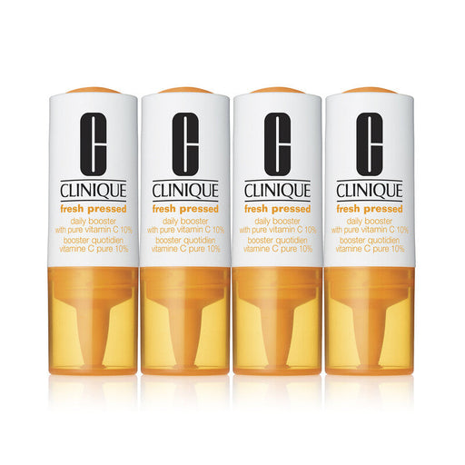 Clinique Fluido Refuerzo diario con Vitamina C 10% Fresh Pressed™ Antiarrugas  4 x 8.5 ml - Farmacias Arrocha