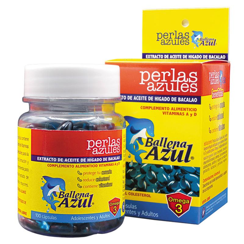 Ballena Azul Perlas Azules 100 Capsulas - Farmacias Arrocha