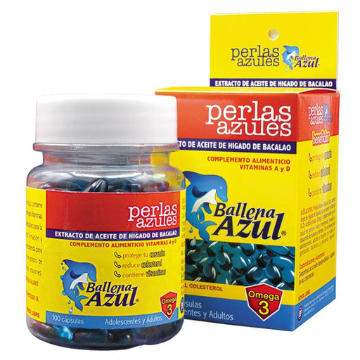 Ballena Azul Perlas Azules 100 Capsulas - Farmacias Arrocha