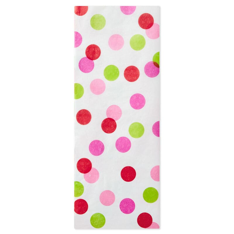 Hallmark Papel Tissue Puntos Multicolres Cálidos 4U - Farmacias Arrocha