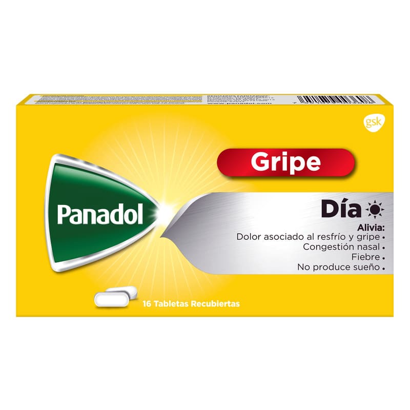 Panadol Dia X 16 Tabletas - Farmacias Arrocha