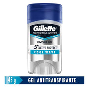 Gel Antitranspirante Gillette Specialized Cool Wave 45 g - Farmacias Arrocha