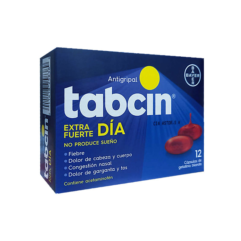 Tabcin Ext.Fuerte Dia X 12 Cap. Blanda - Farmacias Arrocha
