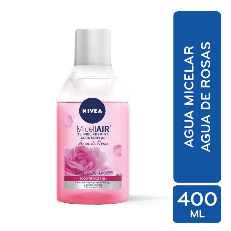 Nivea Agua Micelar Rosas 400Ml