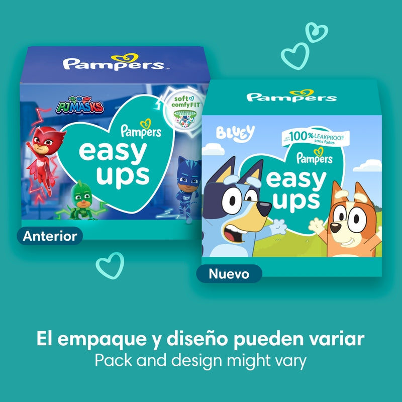 Pañales Pampers Easy Ups 3T-4T, 66 unidades - Farmacias Arrocha