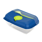 Set De 2 Envases Rectangulares Con Tapa y Cubiertos - Farmacias Arrocha