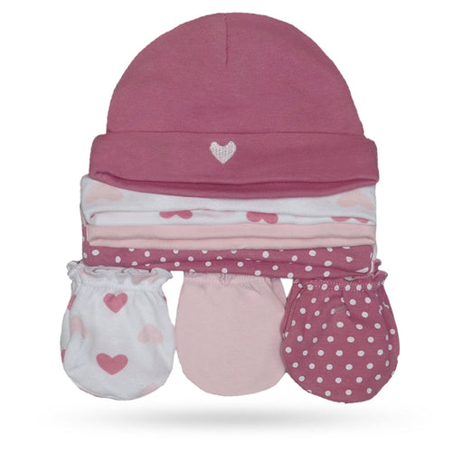 Set De Gorro Y Guantes Rosa Para Bebé - Farmacias Arrocha