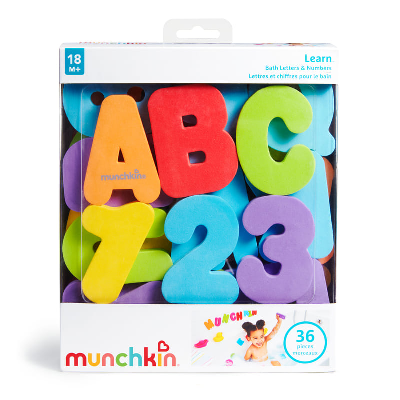 Munchkin Letras Y Números De Goma Para El Baño - Farmacias Arrocha