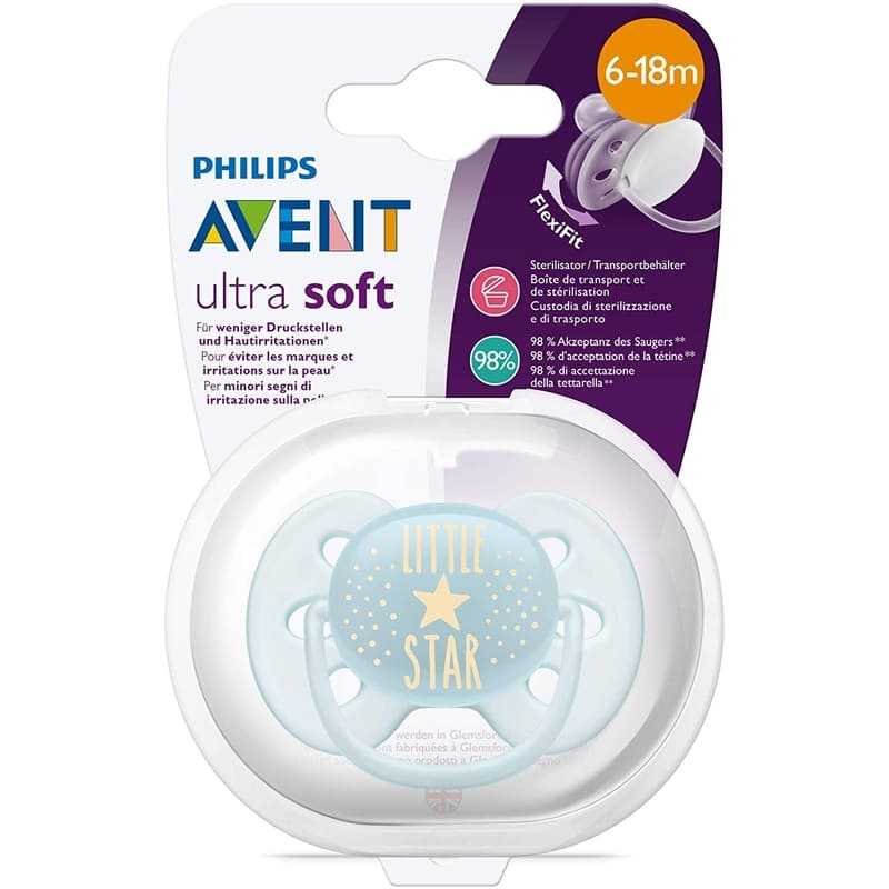 Avent 1 Chupete Ultra Soft 6-18M - Farmacias Arrocha