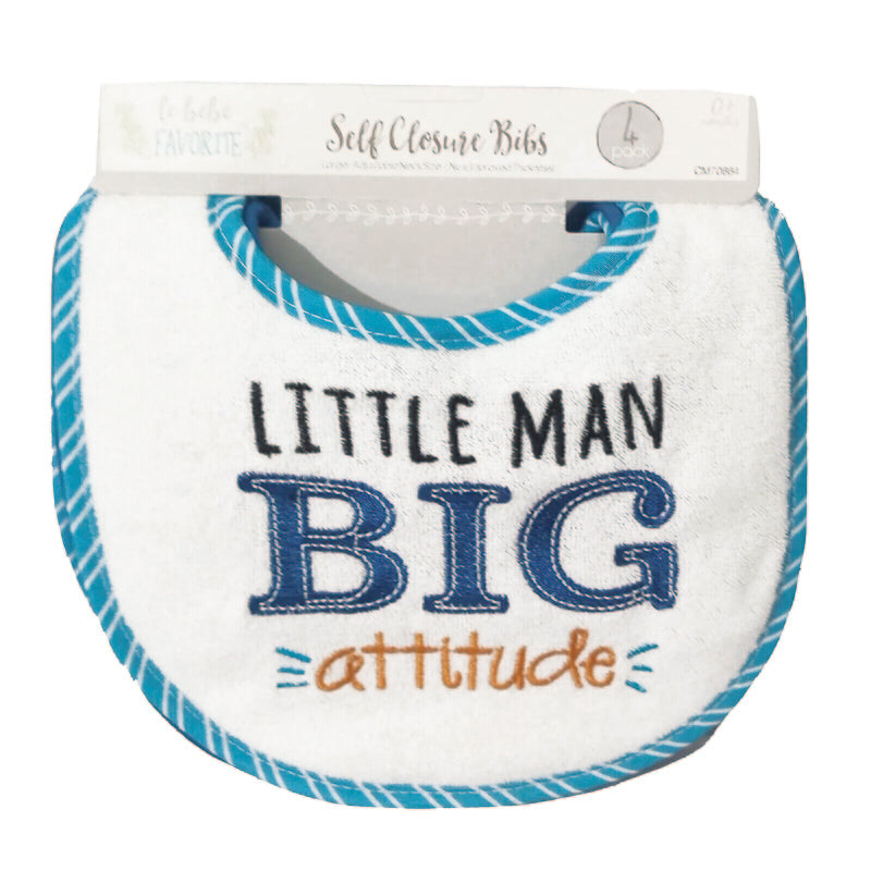 Set de 4 Baberos Little Man Big - Farmacias Arrocha
