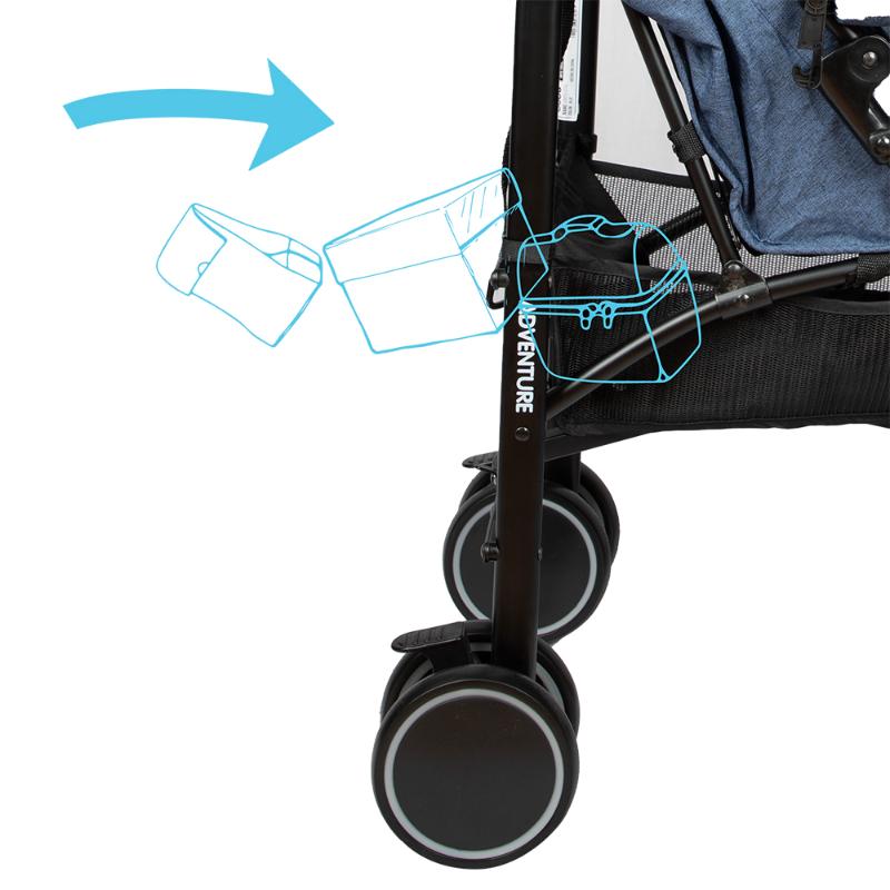 Infanti Coche Paseo Adventure Azul D5012 - Farmacias Arrocha