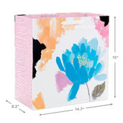 Hallmark Bolsa De Regalo Rosa Con Flores 15" - Farmacias Arrocha