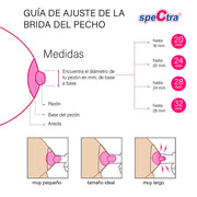 Spectra Set Embudos Mamarios Anchos M 24Mm - Farmacias Arrocha