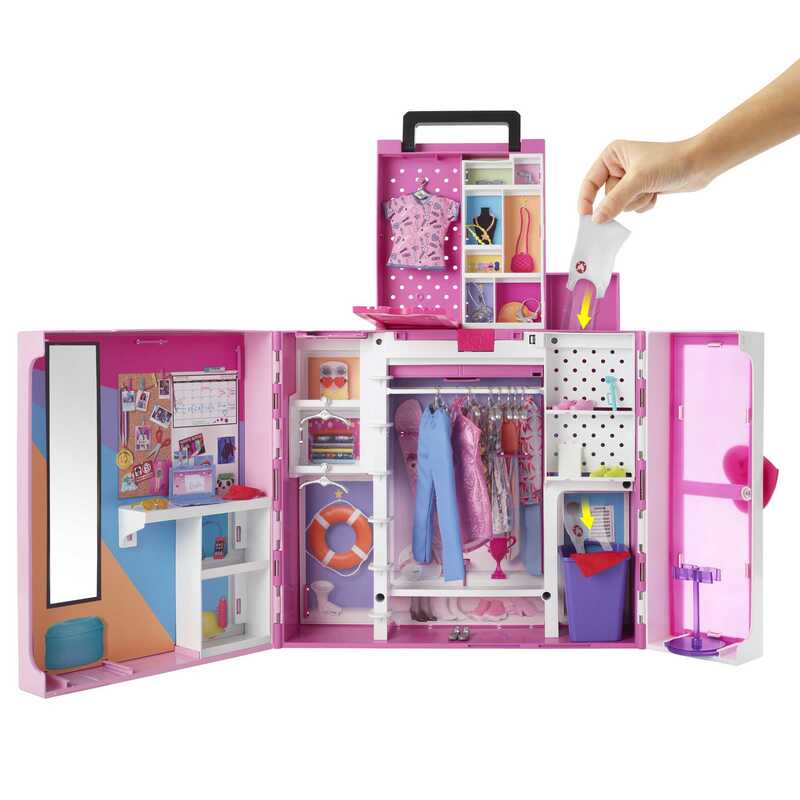 Barbie Set de juego Dream Closet Nuevo con Muñeca 4 Atuendos - Farmacias Arrocha