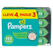 Toallitas húmedas Pampers Aroma De Aloe Vera, 192 unidades - Farmacias Arrocha