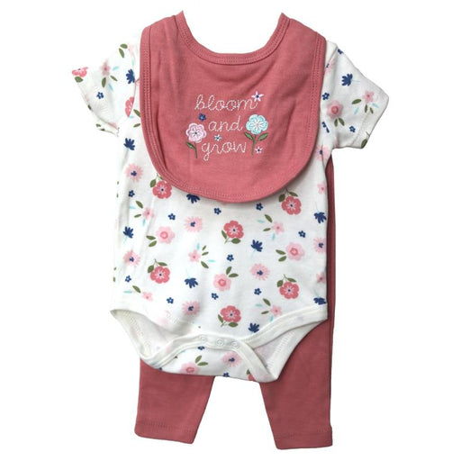 Conjunto de 3 Piezas para Niña Con Babero 3-6Meses - Farmacias Arrocha