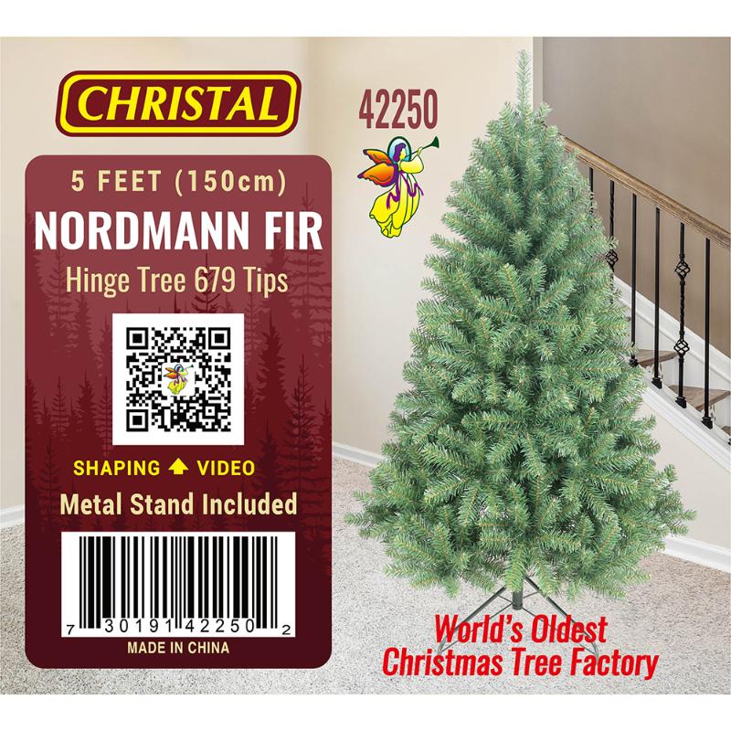 Oncor Pino de 5' Modelo Christal Nordmann  Fir Tree - Farmacias Arrocha