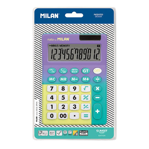 Milan Blister Calculadora 12 Digit Sunset Lila - Farmacias Arrocha