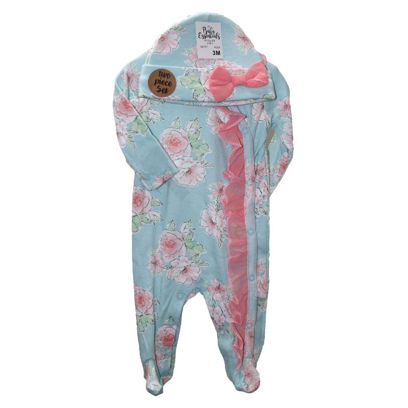 Baby Essentials Set de 2 Piezas Con Gorrito y Mameluco Para Bebé 3M - Farmacias Arrocha