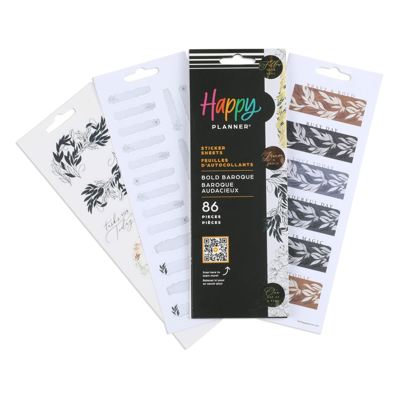 Happy Planner Hojas De Stickers Bold Baroque 86 Pzas. - Farmacias Arrocha