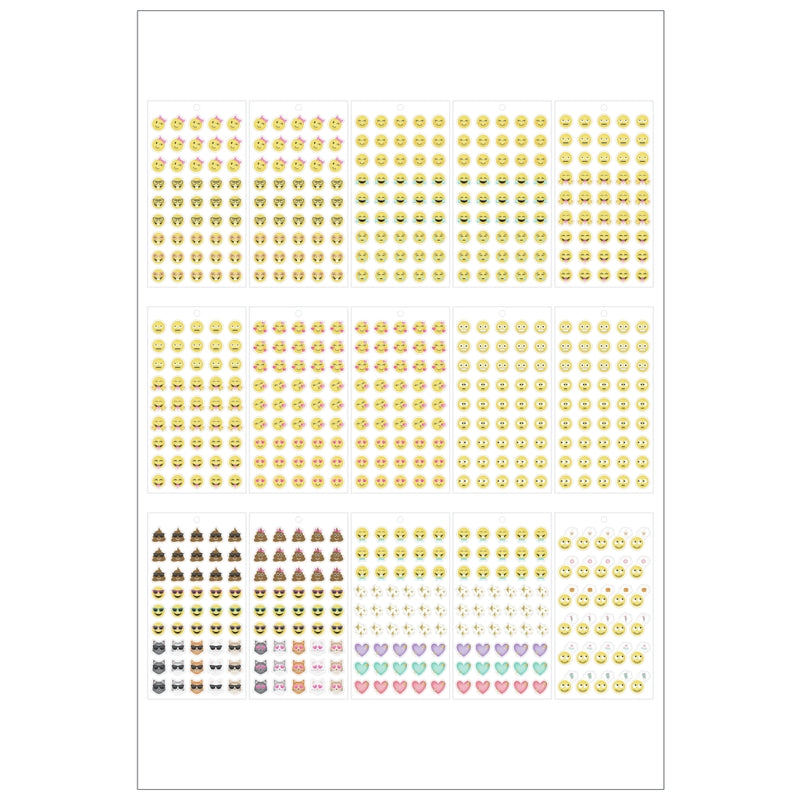 Happy Planner Hojas De Stickers Emojis 1608 Pzas. - Farmacias Arrocha