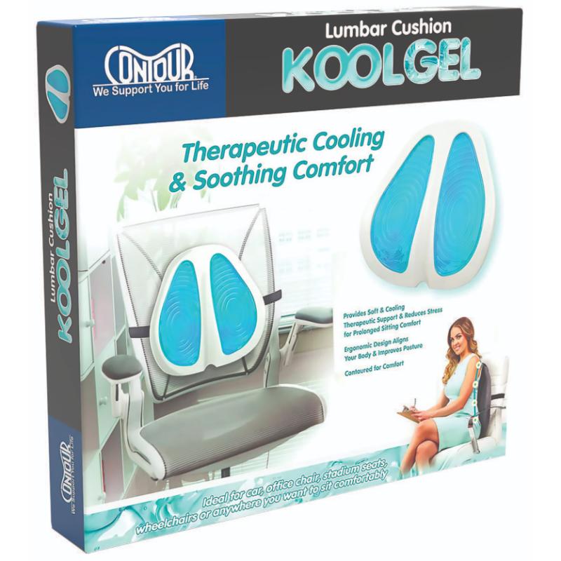 Almohada Lumbar KoolGel Contour Con Funda - Farmacias Arrocha