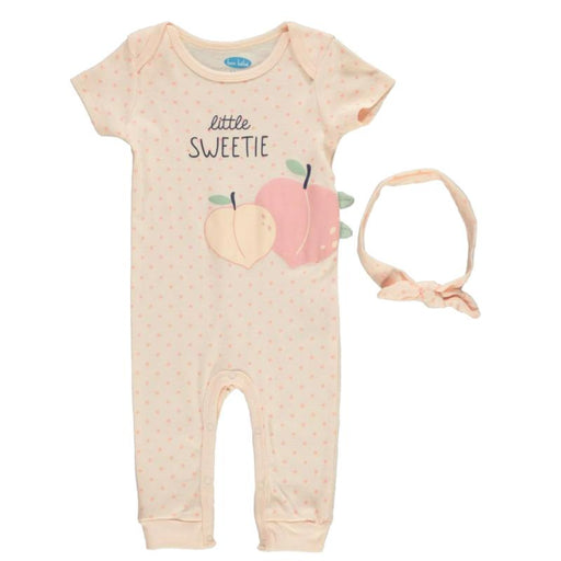 Set De Pijama COn Banda 0-3 Meses Peach - Farmacias Arrocha