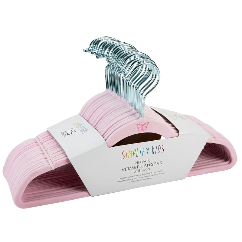 Perchas Infanties De Terciopelo 25Pzas Rosa - Farmacias Arrocha