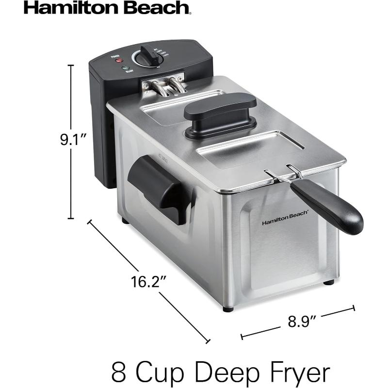 Hamilton Beach Freidora Eléctrica Con Ajuste De Temperatura - Farmacias Arrocha