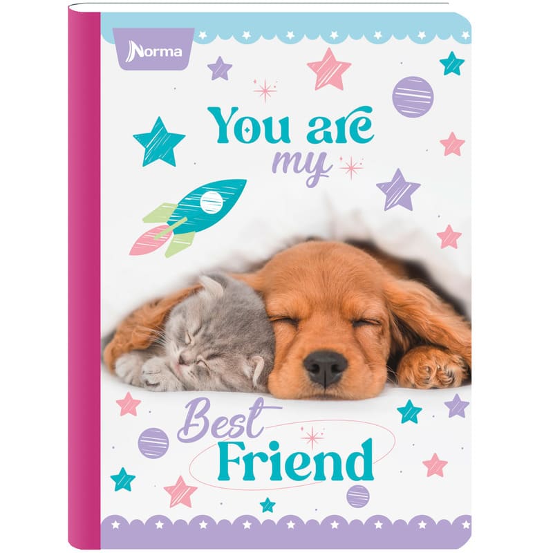 Norma Cuaderno Cosido Grande Raya Ancha 200 Pag Cat & Dogs - Farmacias Arrocha