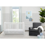 Delta Children Cuna  Taylor 4 En 1 Convertible En Color Blanca - Farmacias Arrocha