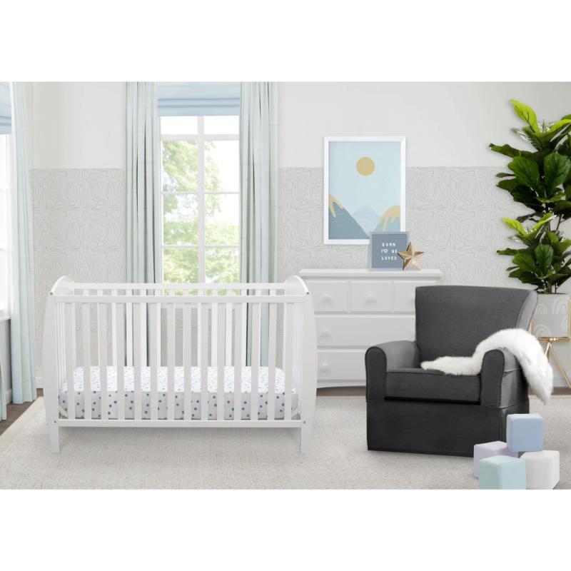 Delta Children Cuna  Taylor 4 En 1 Convertible En Color Blanca - Farmacias Arrocha