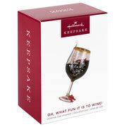 Hallmark Ornamento Oh, What Fun It Is to Wine Ornament - Farmacias Arrocha