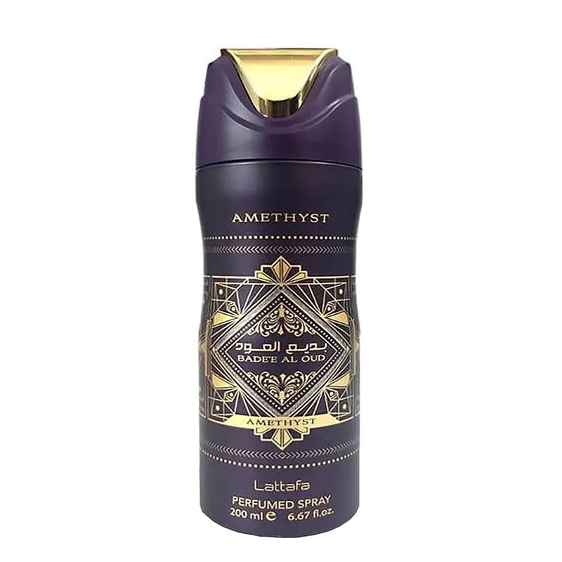 Lattafa Body Spray Badee Al Oud Amethyst 200Ml - Farmacias Arrocha