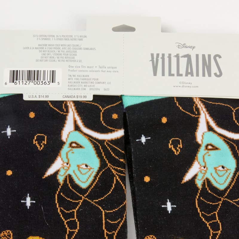 Hallmark Calcetines Fierce and Fabulous de Disney Villains - Farmacias Arrocha