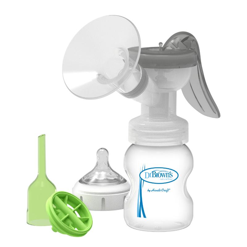 Dr Brown'S Extractor de leche manual  y biberón de cuello ancho anticólicos - Farmacias Arrocha