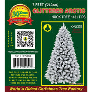 Oncor Pino de 7' Modelo Glittered Arctic Spruce Tree - Farmacias Arrocha