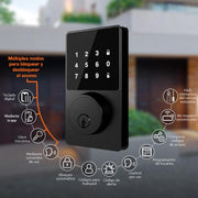 Nexxt  D100 Smart Wifi Doorlock Black - Farmacias Arrocha