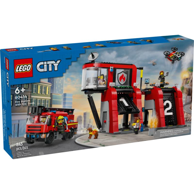 Lego - City Parque de Bomberos con Camión de Bomberos - Farmacias Arrocha