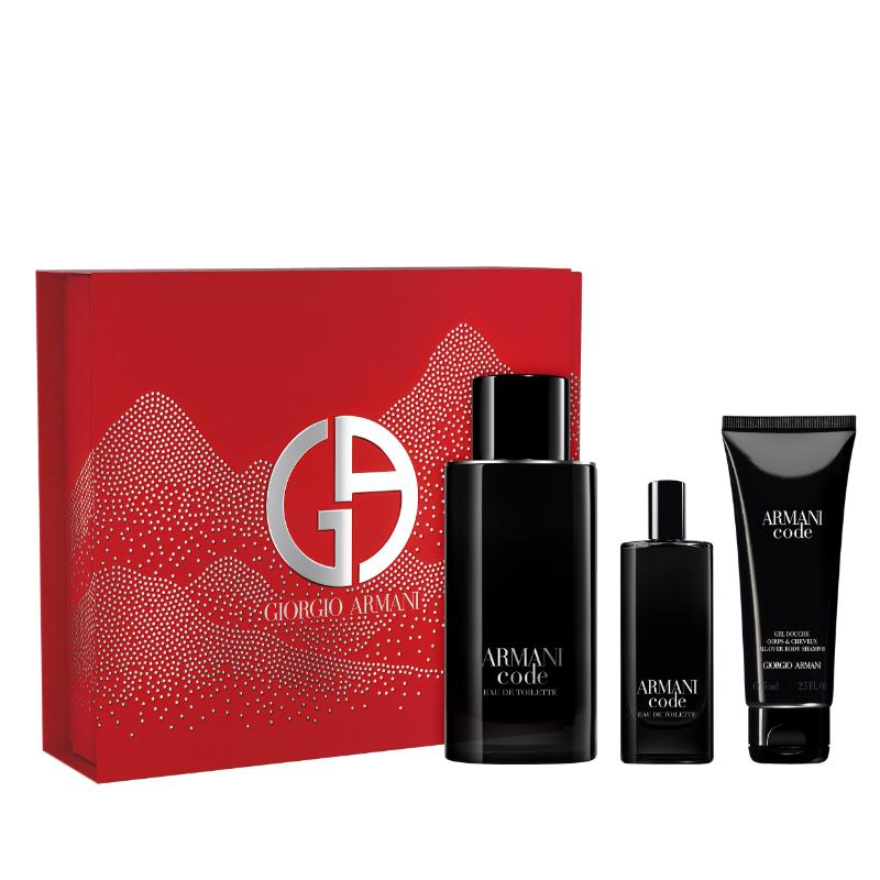 Giorgio Armani Set Code Men Eau de Toilette 120ml +15ml +75ml - Farmacias Arrocha