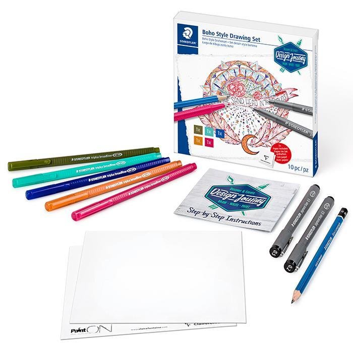 Staedler Set Boho Style Drawing - Farmacias Arrocha