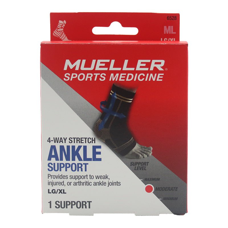 Mueller Sports Tobillera Elastica De 4 Vias (Lg/Xl) - Farmacias Arrocha
